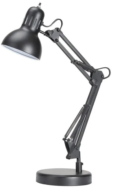 Boston Harbor Tl-Wk-134E-Bk-3L Adjustable Swing-Arm Task Lamp – 120V, 60W, Black Finish, Fits A19 Or Cfl Bulbs 1
