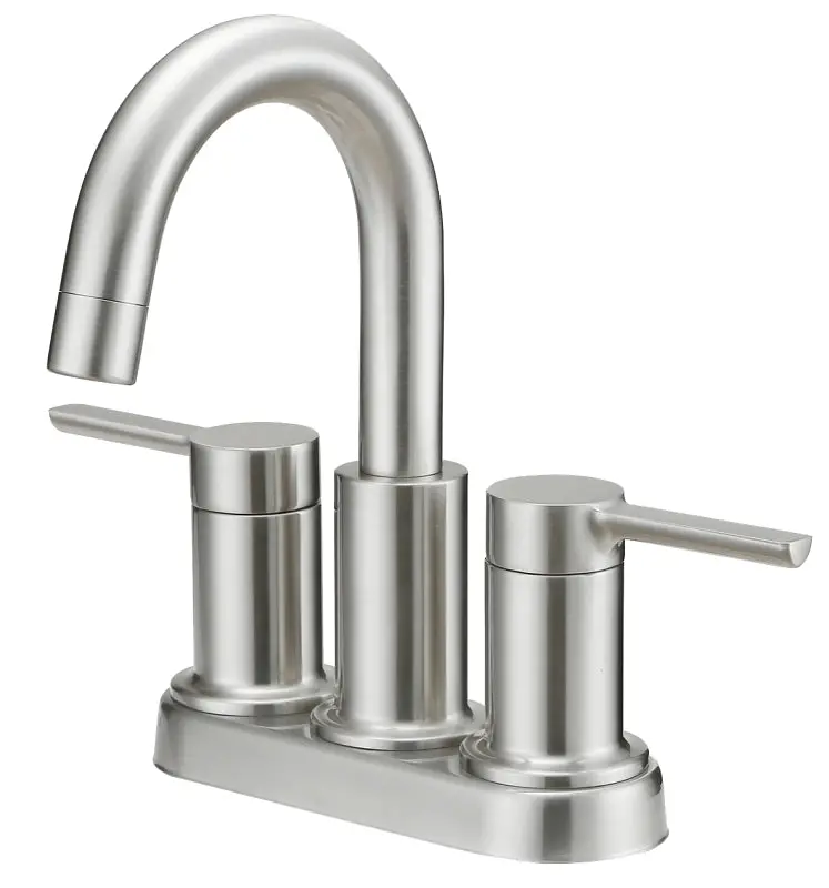 Boston Harbor Tobi22010009Np Brushed Nickel Lavatory Faucet – Dual-Handle, 3-Hole Mount, 1.2 Gpm 1