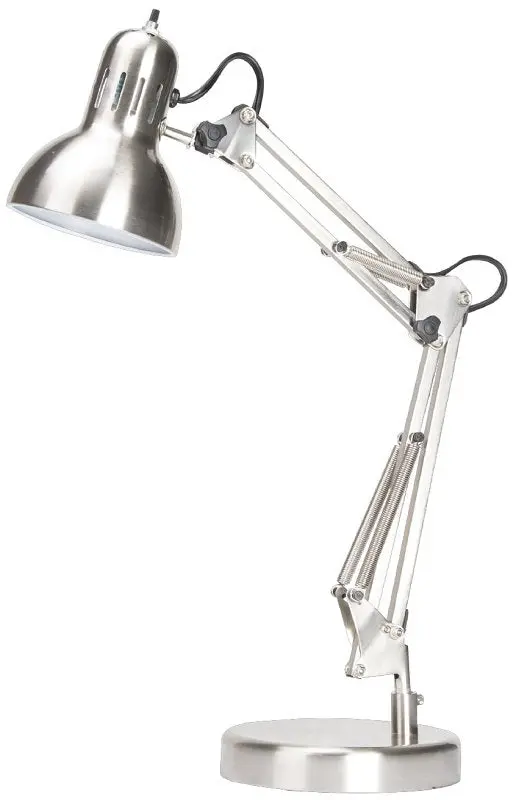 Boston Harbor Wk-618E-3L Adjustable Swing Arm Work Lamp – 60W A19/Cfl Compatible, Brushed Nickel Finish 1