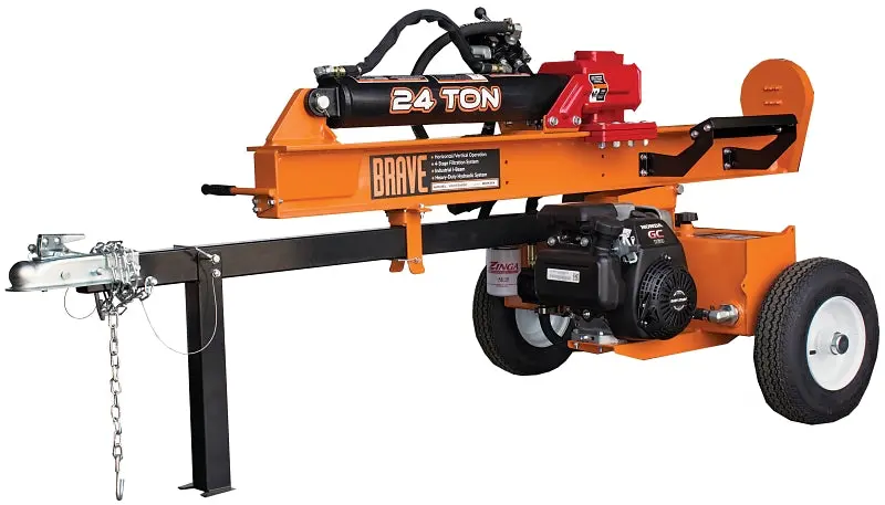 Brave Vh1724Gc Gas-Powered Log Splitter With Honda Gc160 Engine 1