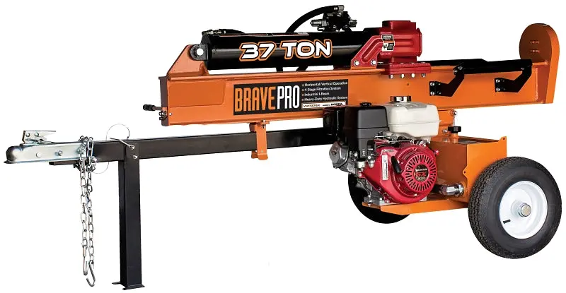 Brave Vh1737Gx Gas Log Splitter – Honda Gx270 Engine, High-Output Hydraulic Splitting Force 1