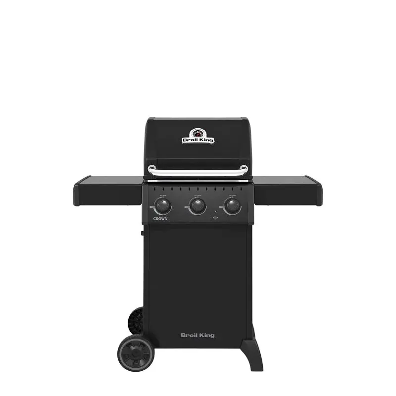Broil King 864054 Freestanding 3-Burner Gas Grill — 350 Sq In Primary Cooking Surface, Lp Fuel, Sleek Black Finish 1