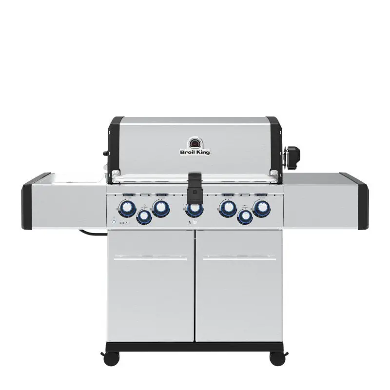 Broil King Regal S 590 Pro Natural Gas Grill – 55,000 Btu, 5-Burner, With Side Shelf 1