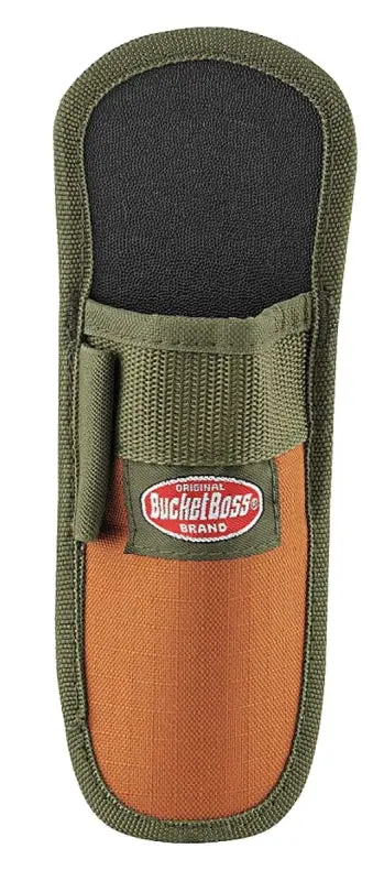 Bucket Boss 54042 Single-Barrel Tool Sheath – Brown Polyethylene With One Utility Pocket 1