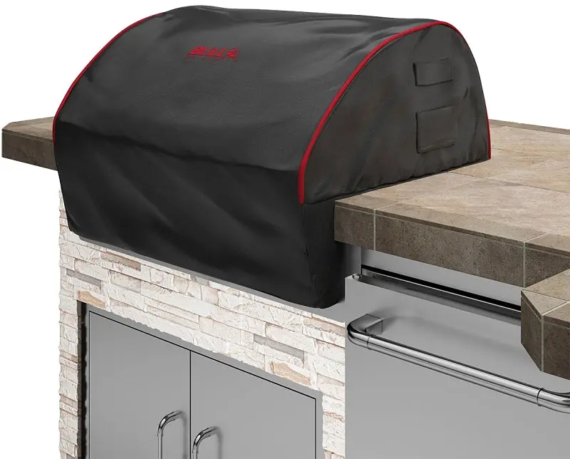 Bull 56006 Heavy-Duty Polyester Grill Cover – 38-Inch Width, Red & Black Design 1