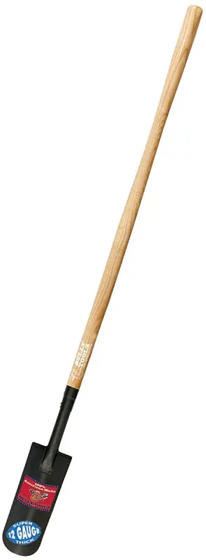 Bully Tools Drain Spade – 5.25-Inch Steel Blade, 45-Inch Wood Handle, Heavy-Duty Landscaping Tool 1