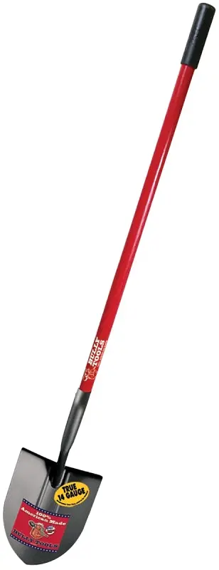 Bully Tools Forged Shovel – 9-Inch Steel Blade, 14-Gauge, Fiberglass Handle, 48.5-Inch Length 1