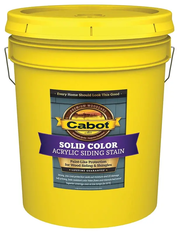Cabot 800 Series Natural Flat Siding Stain – Oil-Based, 5-Gallon Can 1