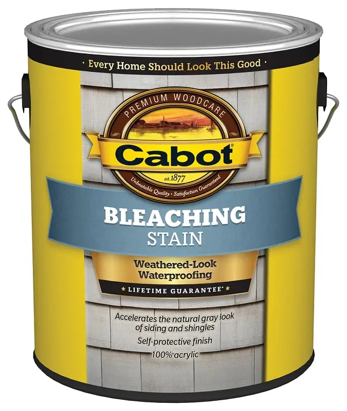 Cabot Bleaching Oil-Based Stain – Natural Gray Tone, 1-Gallon Container For Exterior Wood 1