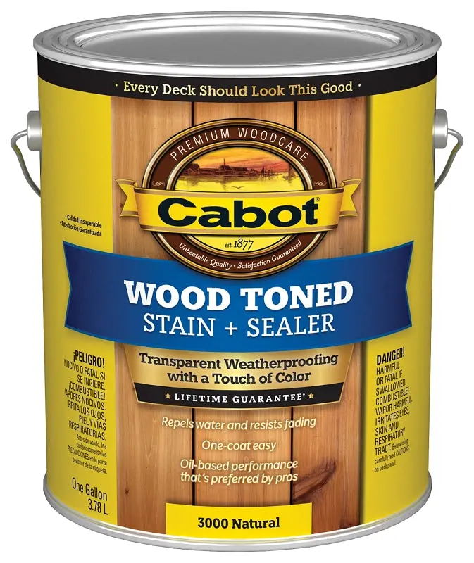 Cabot Natural Finish Deck & Siding Stain – 1-Gallon Liquid Formula 1