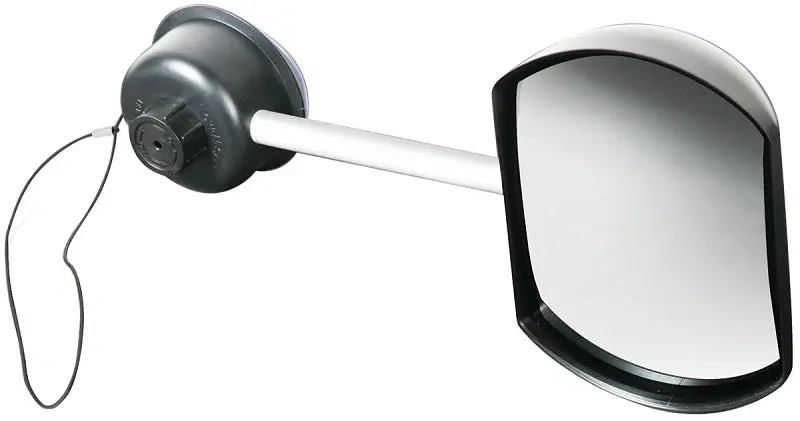 Camco Tow-N-See Mirror Extender – Flat Design, Silver Finish, Model 25664 1