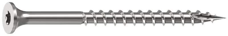 Camo 0348154 Stainless Deck Screw – #10, 2-1/2", Bugle Head, Star Drive, Type-17 Sharp Point 1