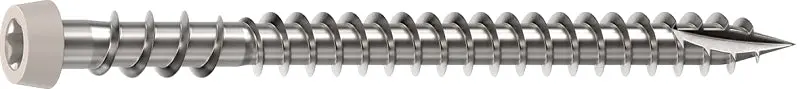 Camo 0367158Ns Stone Gray Deck Screw – #10, 2-1/2", Reverse Upper Thread, Trim Head, Star Drive 1