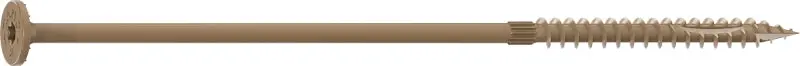 Camo Protech Ultra 4 Structural Screw – 1/4 In X 8 In, Flat Head, Star Drive, Corrosion-Resistant 1