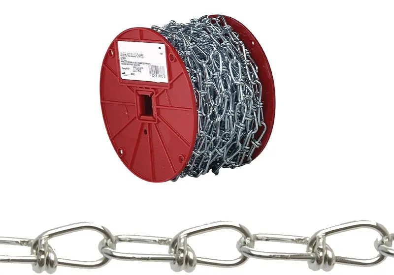Campbell 0720127 #1 Low-Carbon Steel Loop Chain – 250 Feet Long, Zinc-Plated, 155-Pound Working Load Limit 1