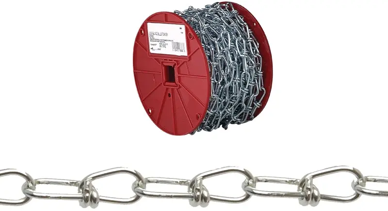 Campbell 0723227 #3 Low-Carbon Steel Loop Chain – 200-Foot Length, 90-Pound Working Load, Zinc-Plated 1