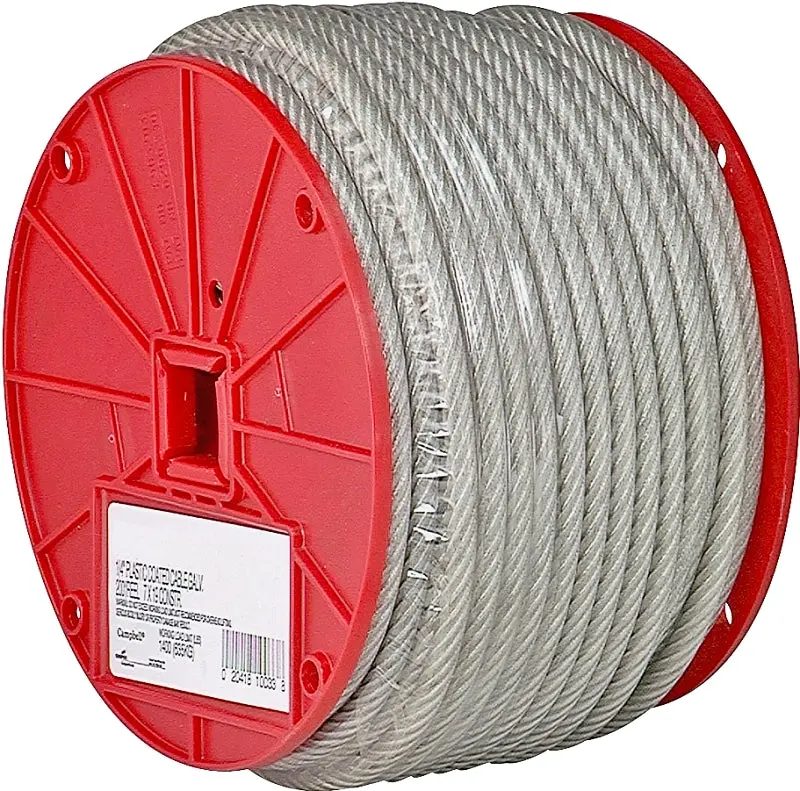 Campbell 7000697 Aircraft Cable – 3/16" Diameter, 250 Ft Length, 840 Lb Working Load Strength 1