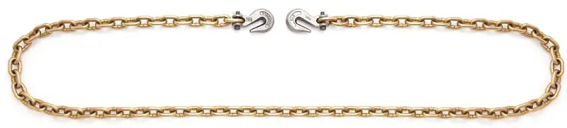 Campbell Binder Chain – 3/8" Grade 70, 20' Length, 6,600-Lb Working Load, Chrome Yellow/Zinc Plated Steel 1