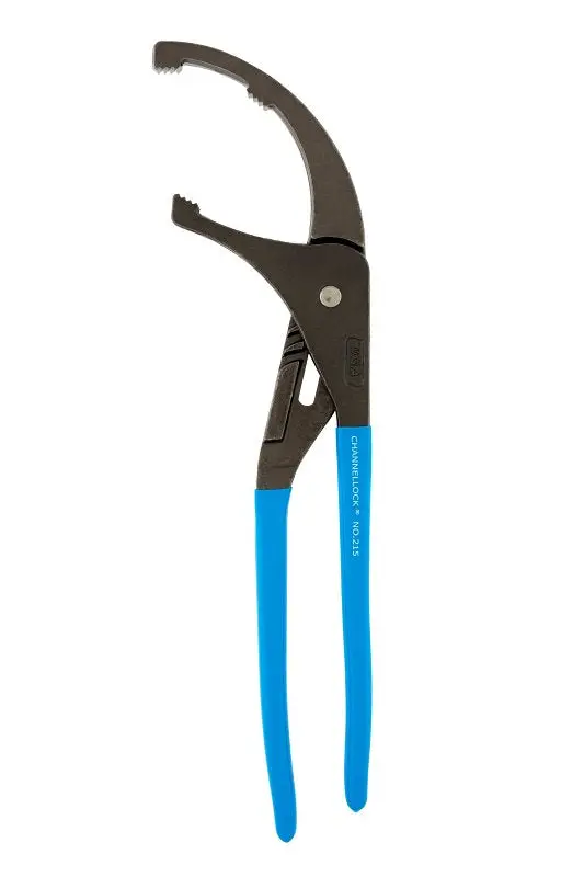 Channellock 215 Oil Filter Wrench Pliers – 15.5 In, 5.5 In Jaw Opening, Comfort-Grip Blue Handles 1