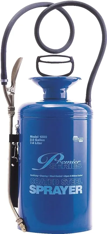 Chapin 1280 2-Gallon Steel Compression Sprayer – 42-Inch Hose, Blue 1