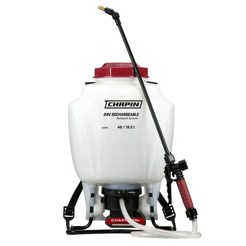 Chapin 63924 Rechargeable Backpack Sprayer – 4-Gallon Poly Tank, 20–22 Ft Horizontal Range 1