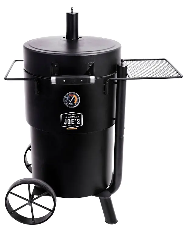 Char-Broil 19202089 Drum Smoker – Porcelain-Coated Steel Grate, Charcoal-Fueled, Durable Black Finish 1