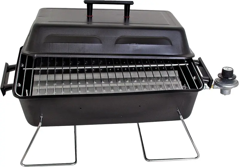 Char-Broil 465133010 Single-Burner Portable Gas Grill – 11,000 Btu, Compact Steel Construction, Black Finish 1