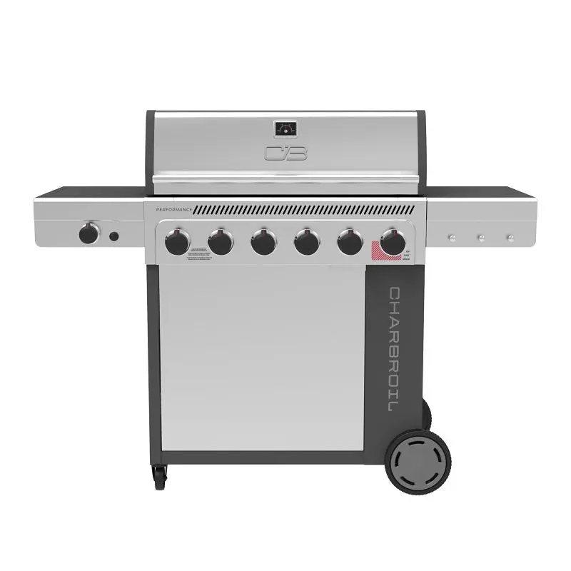 Char-Broil 6-Burner Gas Grill – 60,000 Btu, Propane-Fueled, Side Burner + Chef’S Tray + Cabinet Storage 1