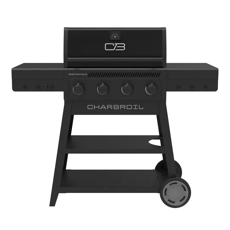 Char-Broil Flavormax Performance Series 4-Burner Gas Grill – 30,000 Btu, Liquid Propane, Blackout Finish 1