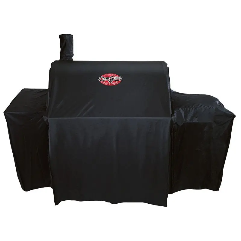 Char-Griller 1655 Heavy-Duty Grill Cover – Polyester Protection For Grills Up To 66" W × 26.2" D × 49.3" H 1