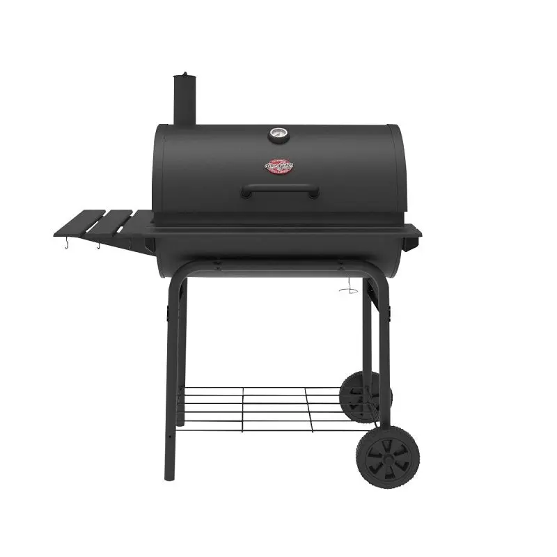 Char-Griller Pro Deluxe E2827 Charcoal Grill With 850-Sq-In Cooking Area And Side Shelf 1
