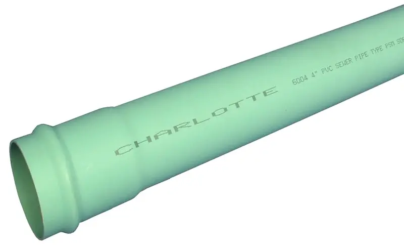 Charlotte Pipe 06006G Schedule 40 Pvc Drain Pipe – 6" Diameter, 14 Ft Length, Light Green 1