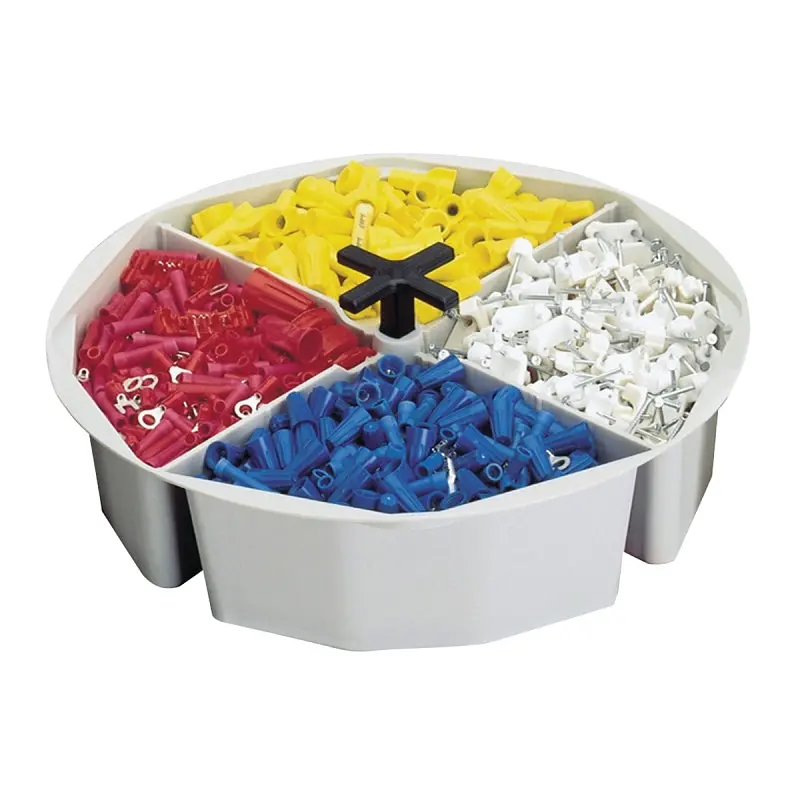Clc 1152 Multi-Compartment Bucket Tray – Fits 3.5–5-Gallon Buckets, 4-Sector Design, Gray Plastic 1