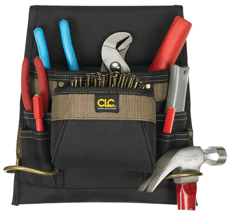 Clc Tool Works 8-Pocket Nail & Tool Bag – Heavy-Duty Polyester Construction 1