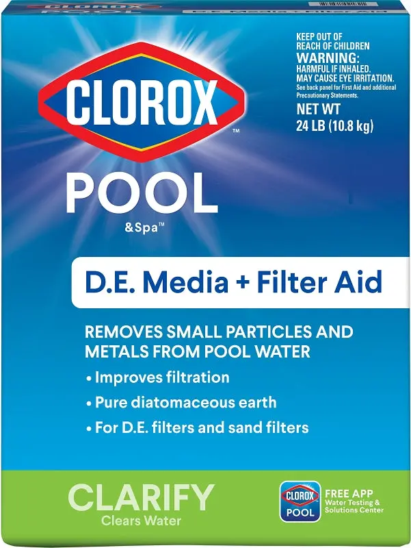 Clorox Filter Aid – 24 Lb Solid Clarifier For Swimming Pools 1