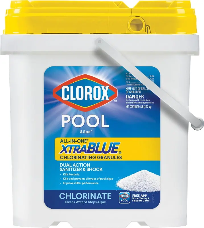 Clorox Pool & Spa Xtrablue Chlorinating Granules – 6-Lb Container, Slight Chlorine Scent 1