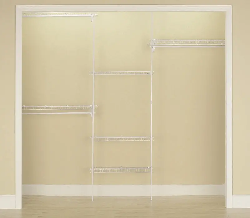 Closetmaid 5636 Vinyl-Coated Steel Closet Organizer Kit – 96" W × 13" D × 70" H 1