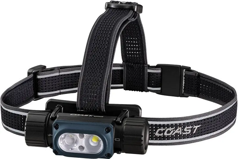Coast 30742 Led Headlamp – Dual Beam (Flood & Spot), Aaa Alkaline/Lithium Power, Black Housing 1