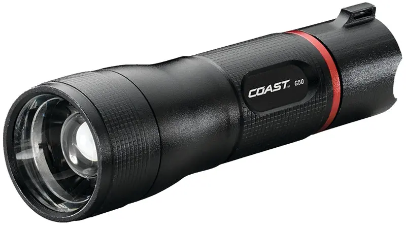 Coast Tt8607Cp Aaa-Powered Led Flashlight — 355 Lumens Output, 189-Meter Beam Distance, Compact Alkaline-Operated Design 1
