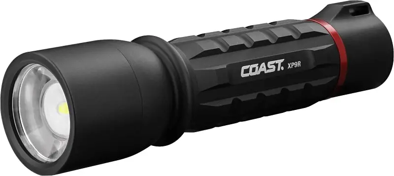 Coast Xp9R Rechargeable Led Flashlight – Zx850 Zithion-X Battery, Bulls Eye Spot & Flood Beam 1