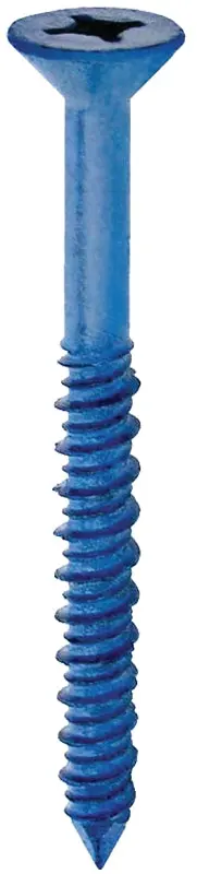 Cobra Anchors 1/4" × 4" Fluorocarbon-Coated Flat-Head Screws – Phillips/Robertson Drive, 25-Pack 1