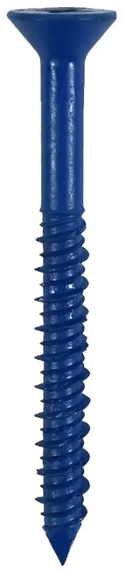 Cobra Anchors Phillips/Robertson Combo Screw 633T – 1/4 In × 2-3/4 In Flat Head, Steel, 100-Pack 1