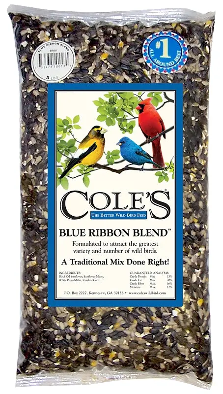 Cole'S Blue Ribbon Blend Br20 Wild Bird Food – 20-Lb Bag, Premium Seed Mix 1