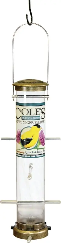 Cole'S Nn08 Clear Acrylic Tube Bird Feeder – Squirrel-Resistant Design 1