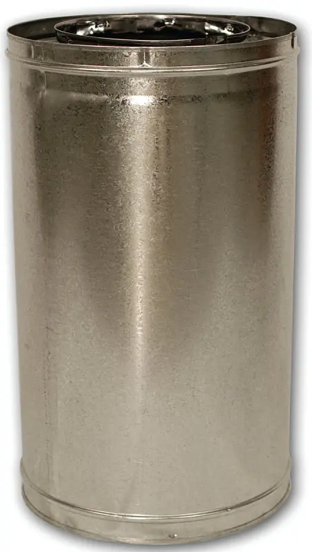 Comfort Flame 18-8Dm Galvanized Steel Chimney Pipe – 12.375-Inch Od, 18-Inch Length 1
