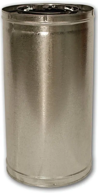 Comfort Flame 24-Inch Galvanized Steel Chimney Pipe – 12-3/8" Od, Double-Wall Design 1