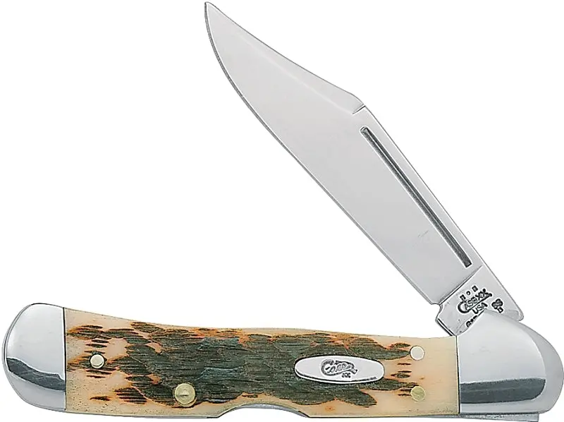 Compact Folding Pocket Knife With Amber Handle And 2.72-Inch Tru-Sharp Stainless Steel Blade 1