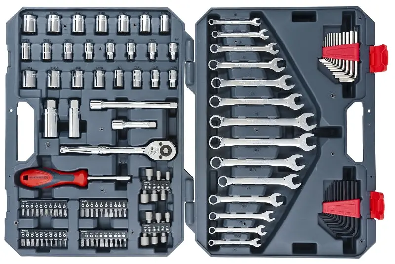 Crescent Ctk128Mp2N 128-Piece Professional Mechanics Tool Set – Chrome-Plated Steel 1