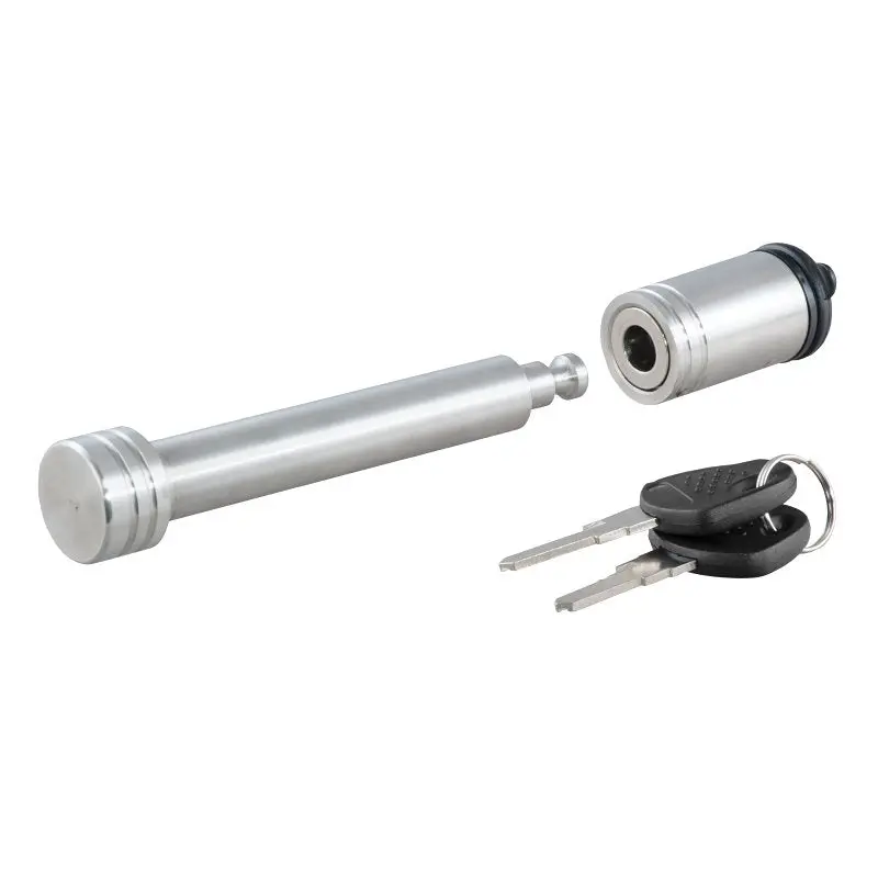 Curt 23519 Stainless Steel Receiver Hitch Lock – 5/8" Polished Shackle 1