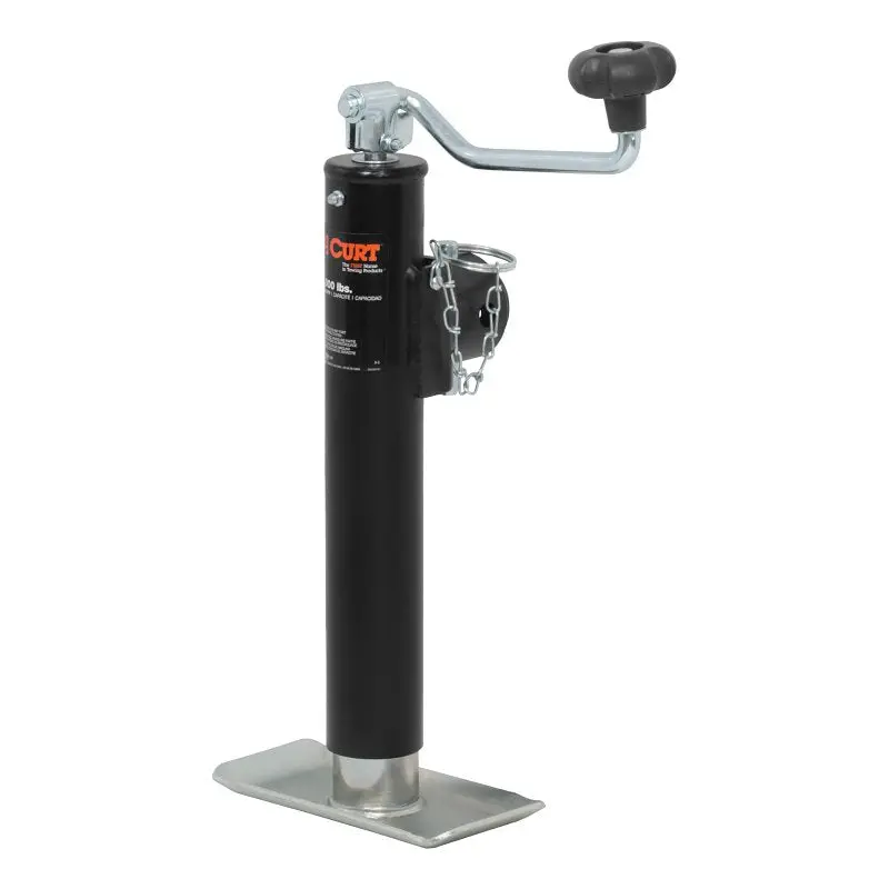 Curt 28320 Heavy-Duty Pipe-Mount Jack – 2000-Pound Capacity, 10-Inch Maximum Lift Height 1